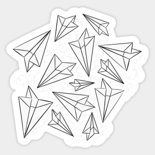 Paper Airplanes Sticker